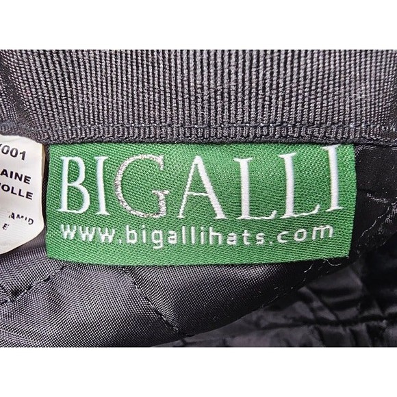 Bigalli Grey/Red Plaid Wool Blend Fitted Baseball Cap, Size 59 *NWOT* - Picture 7 of 8